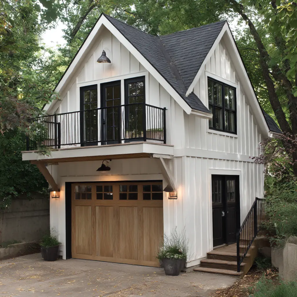 Detached Garage with Storage Loft