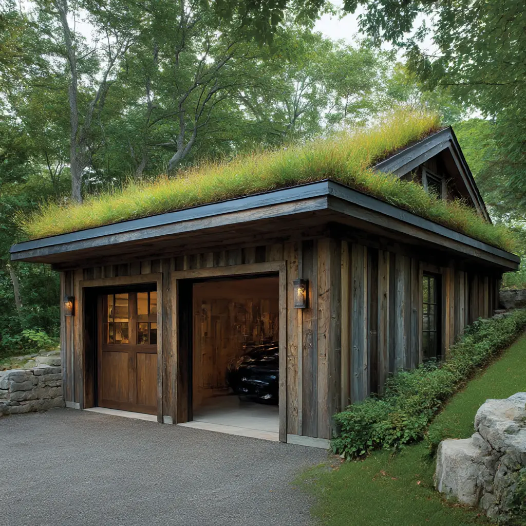 Detached Garage with a Green Roof
