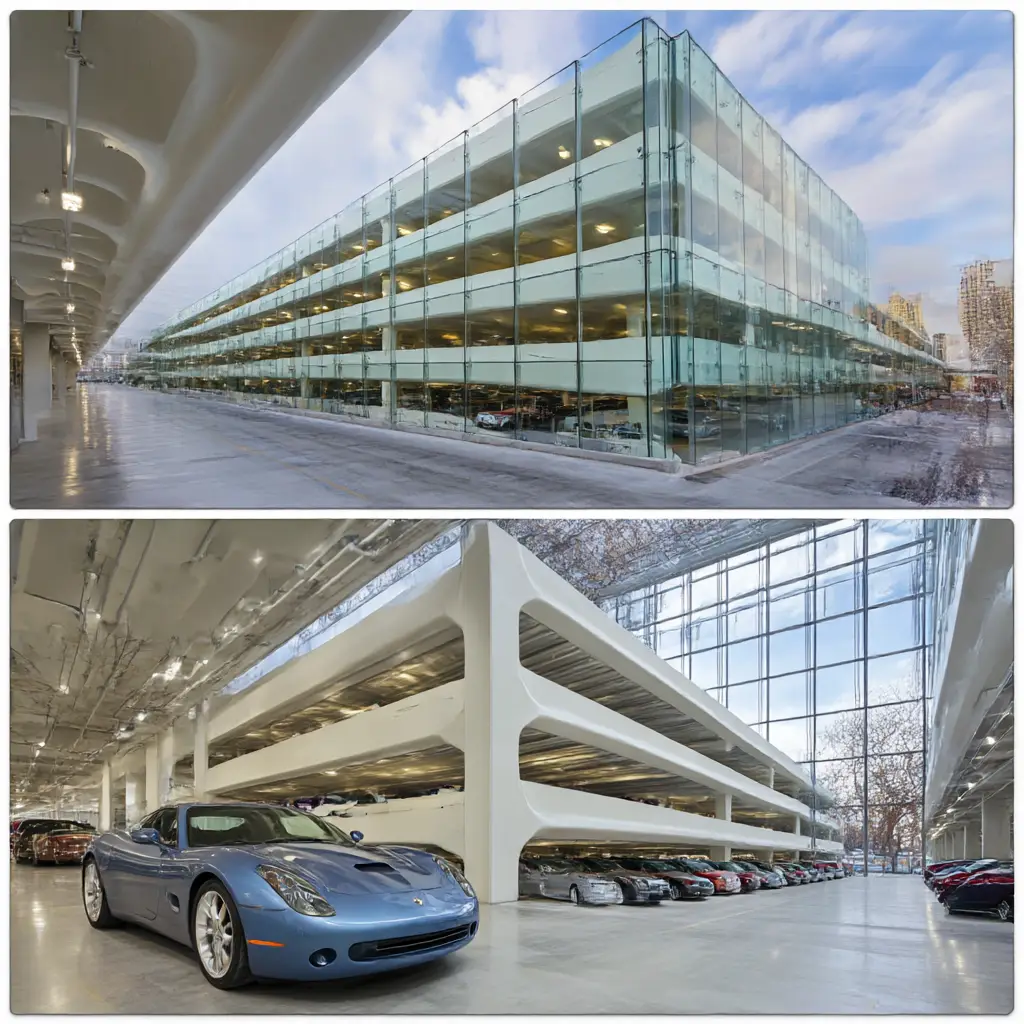 Double-Decker Parking Garage