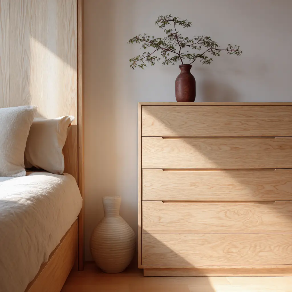 Dresser with recessed handles