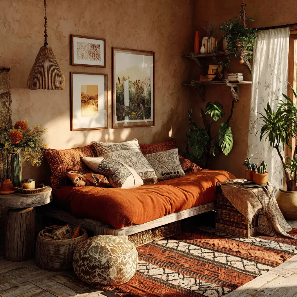 Earthy Bohemian Theme