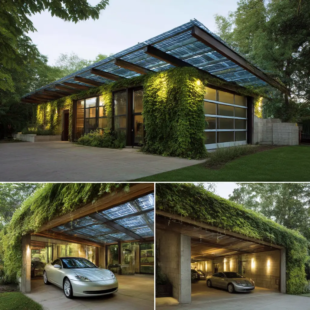 Eco-Friendly Green Garage