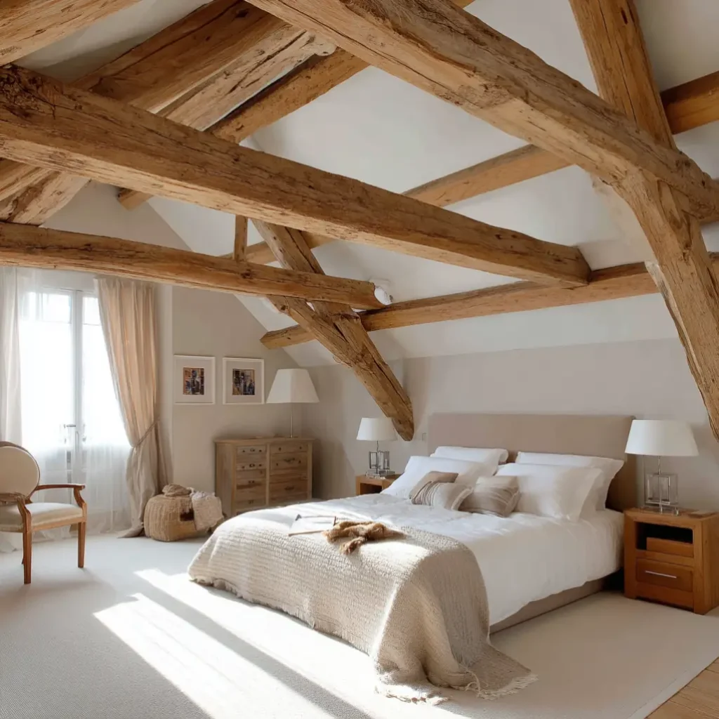 Exposed Wooden Beams