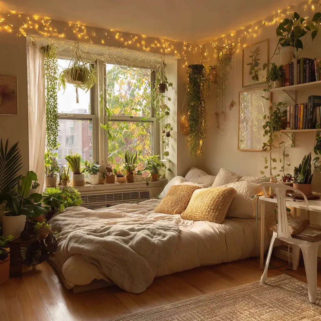 Fairy Lights and Plants