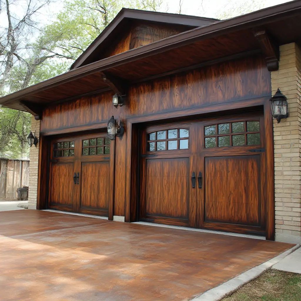 Faux Wood Stain Finish