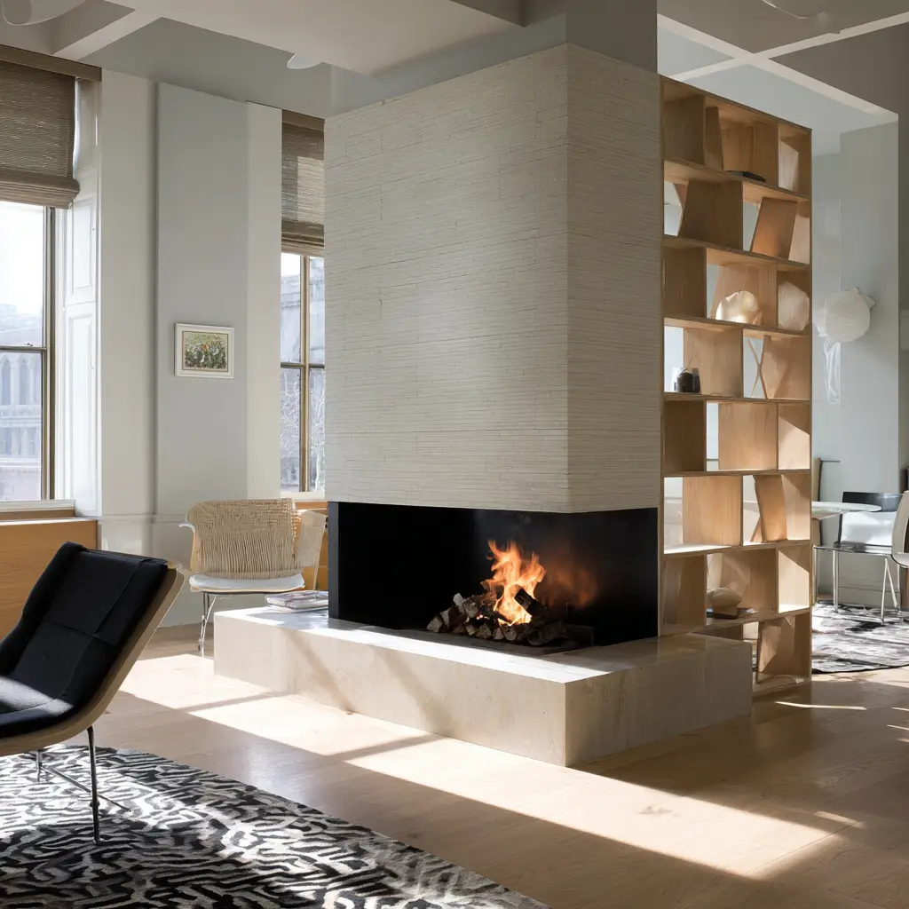Fireplace Divider