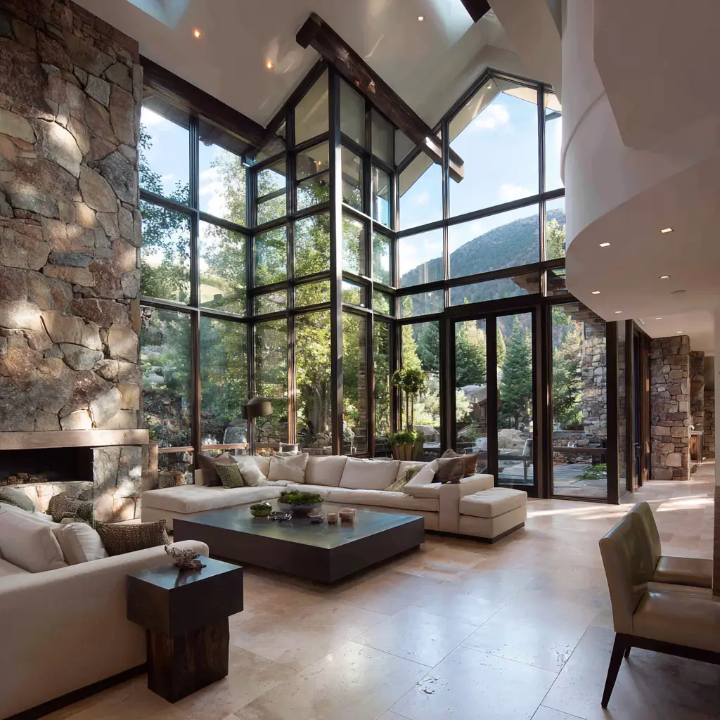 Floor-to-ceiling windows