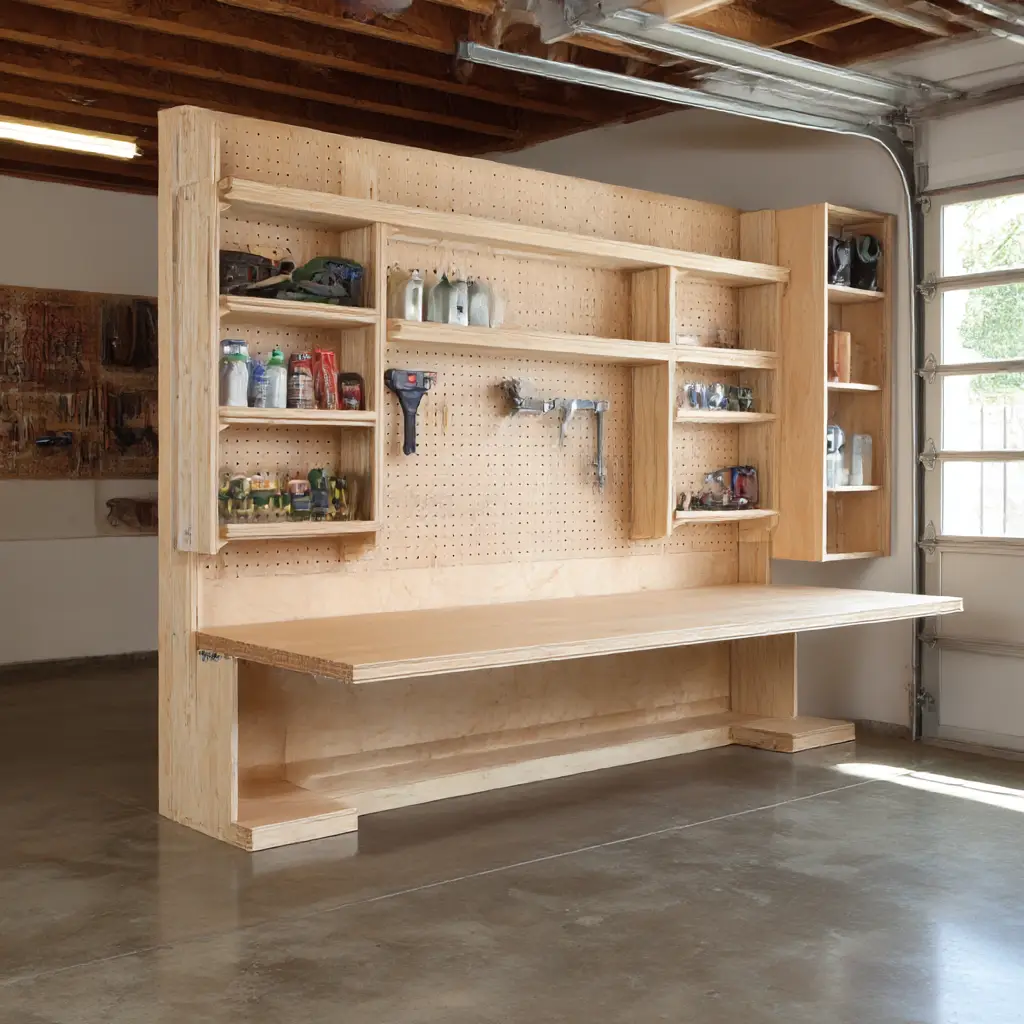 Fold-Down Workbench