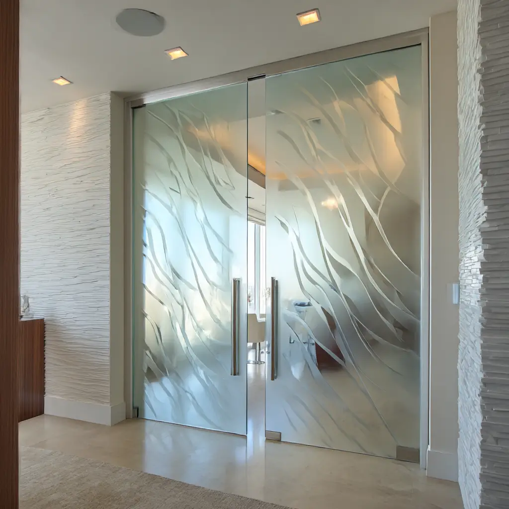 Frosted Glass Doors