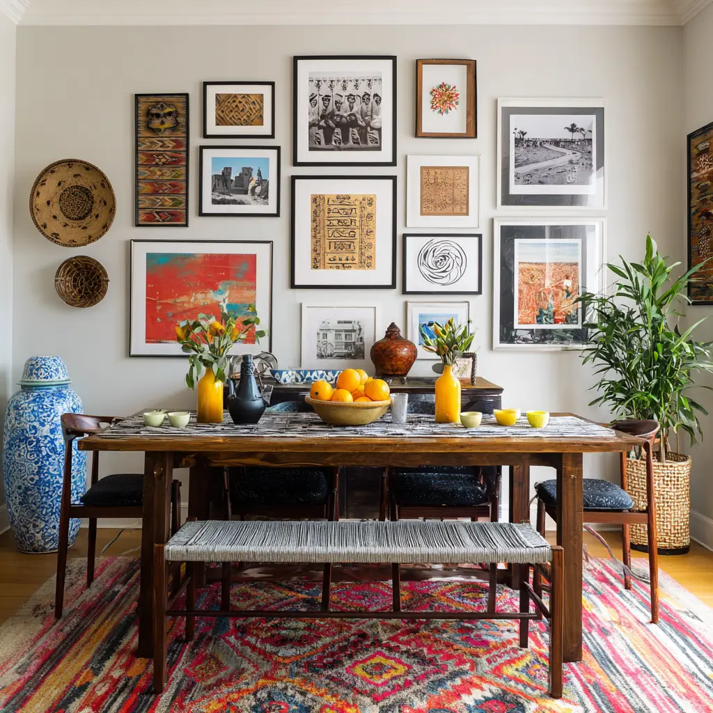 Gallery Wall with Global Art