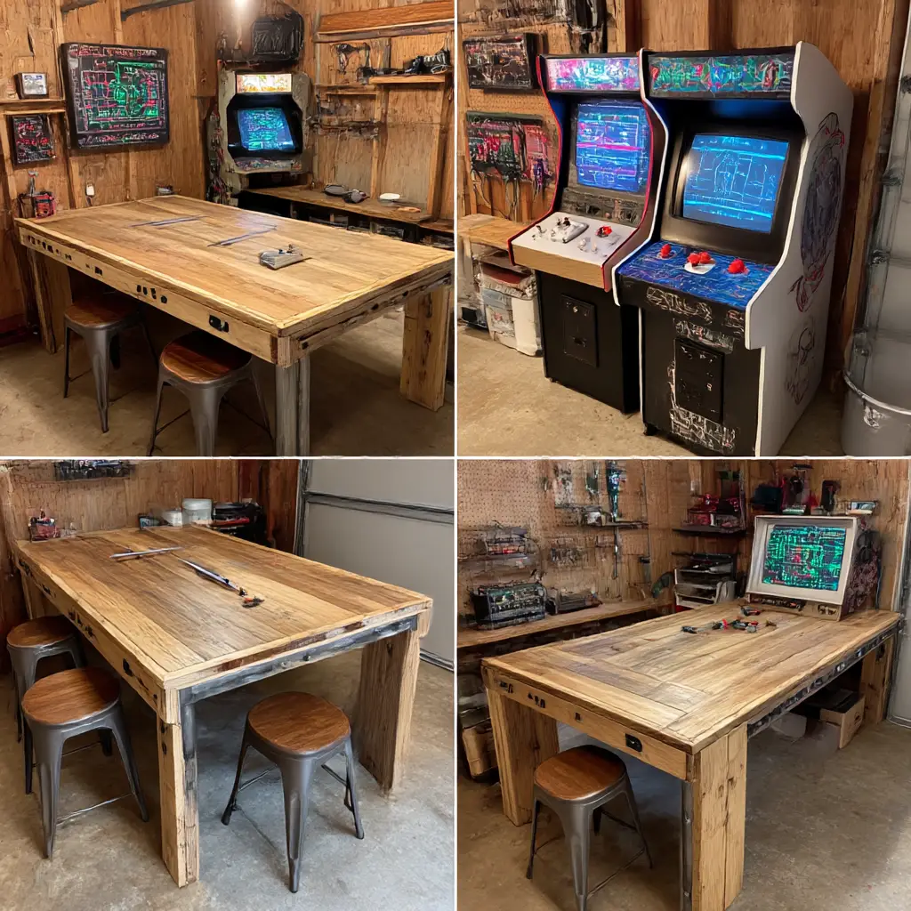 Game Corner with DIY Tables
