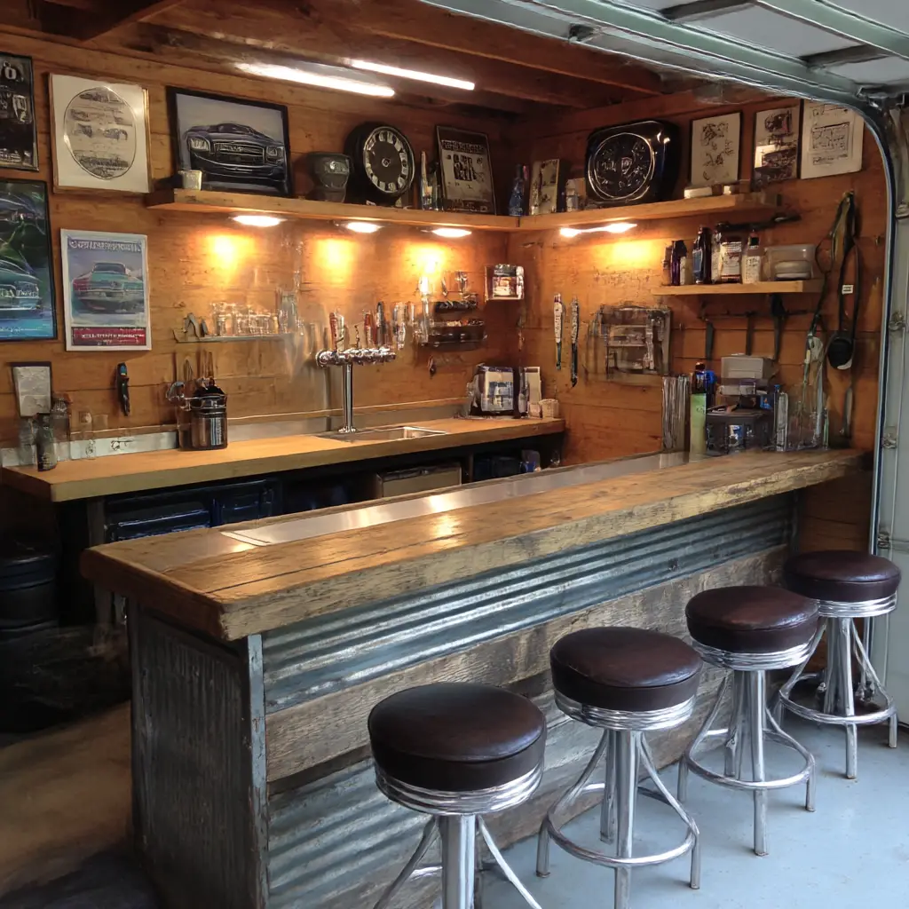 Garage bar setup
