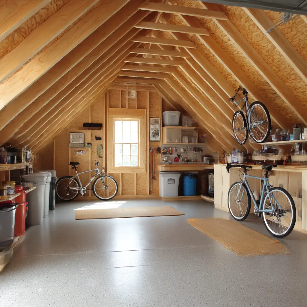 Garage with Attic Storage