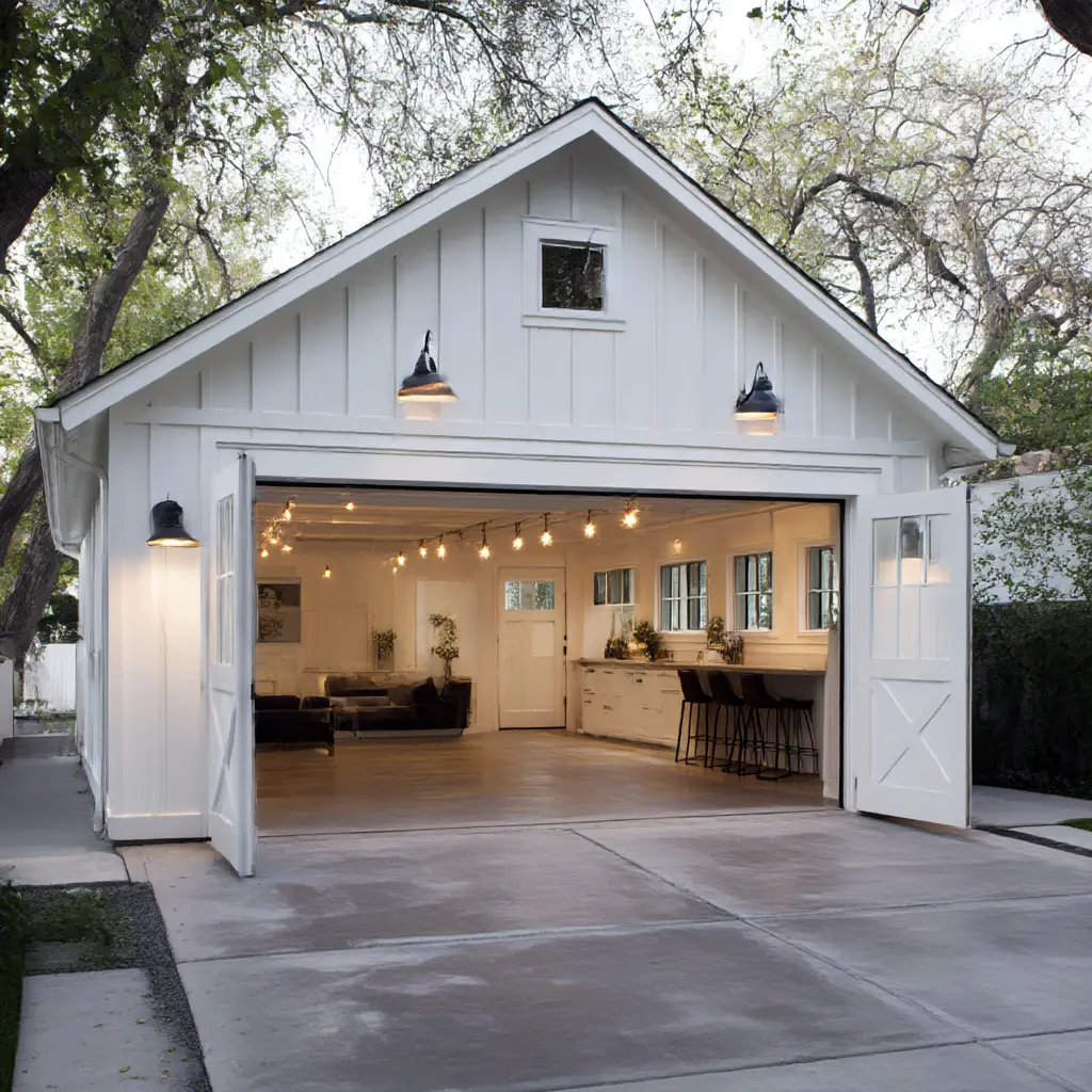 Garage with Outdoor Connection