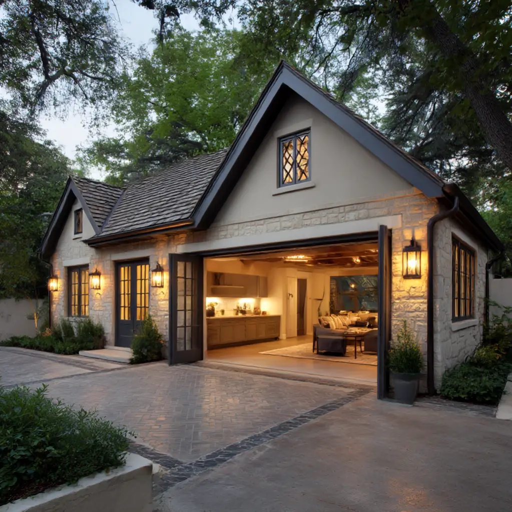Garage with Outdoor Connection