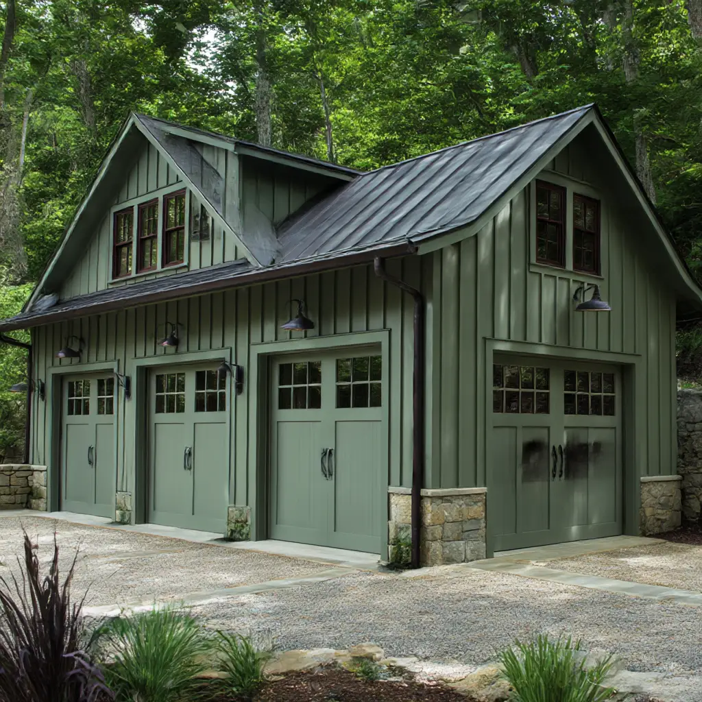 Garage with Side Windows