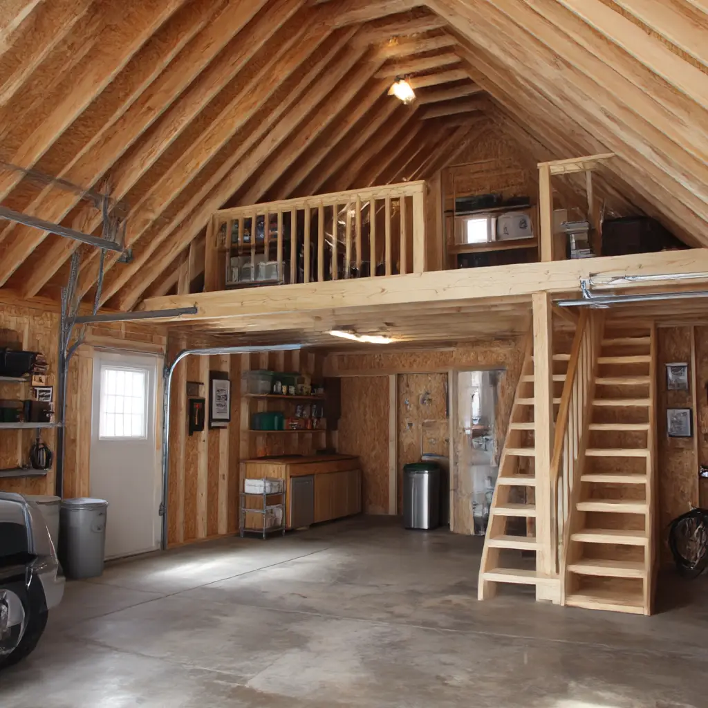 Garage with Storage Loft