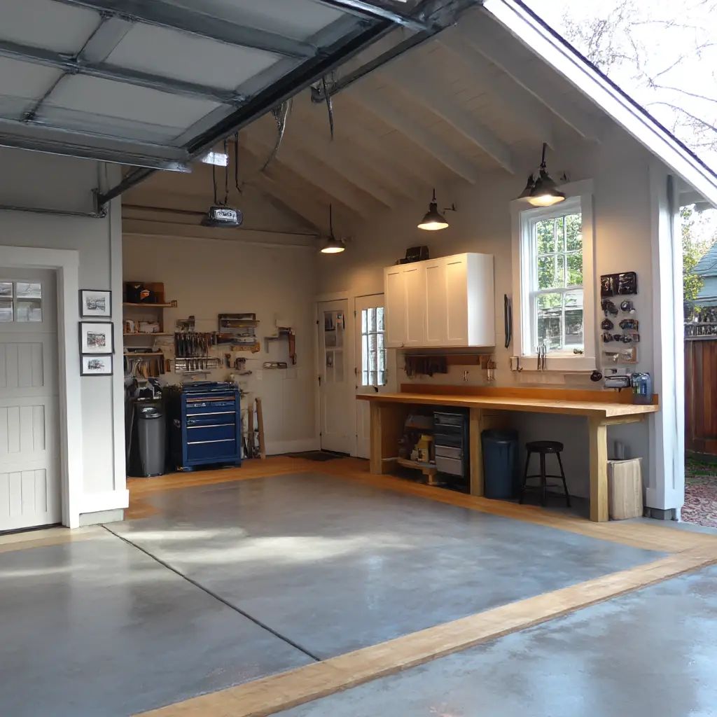 Garage with Workshop Corner