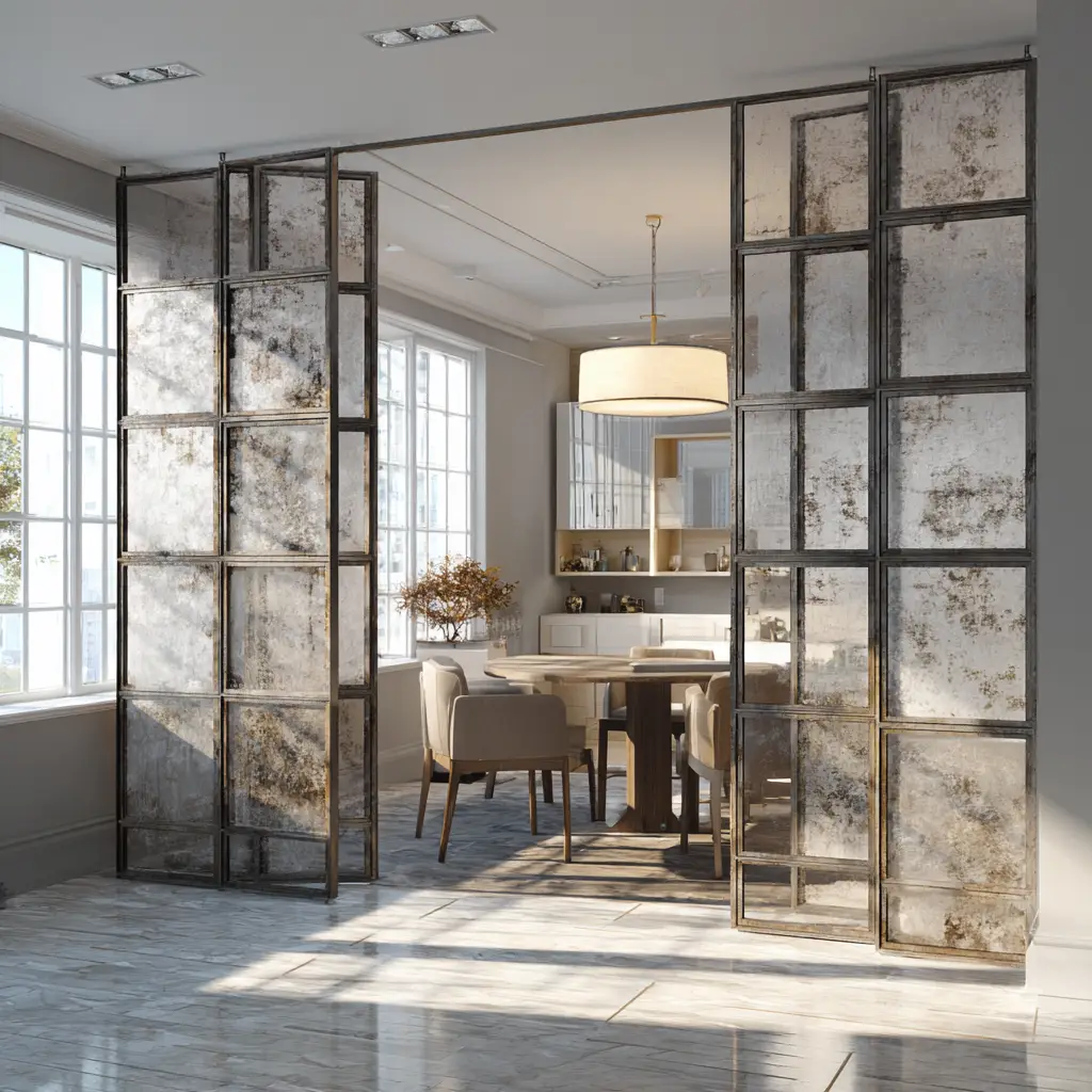 Glass Divider with Frames