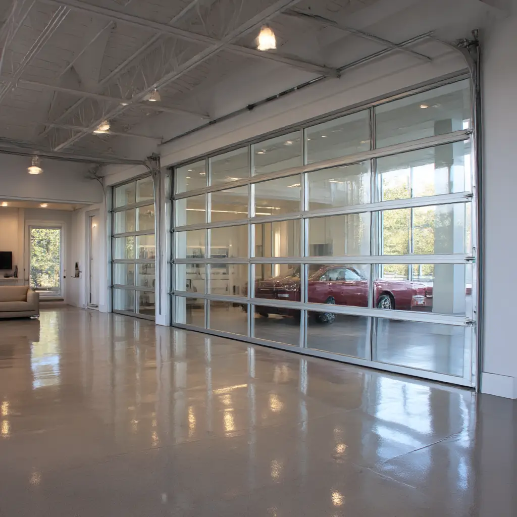 Glass Panel Garage Doors