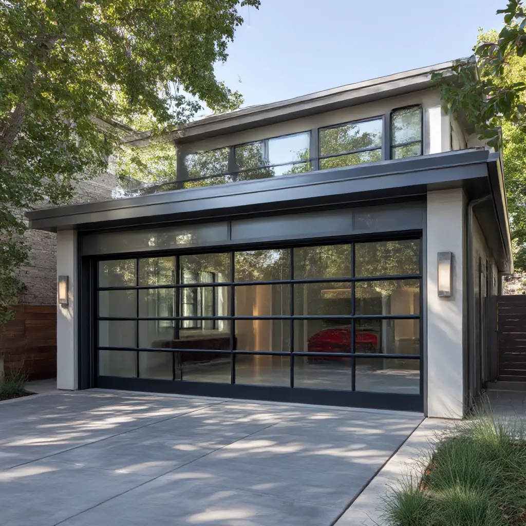 Glass Panel Garage Doors