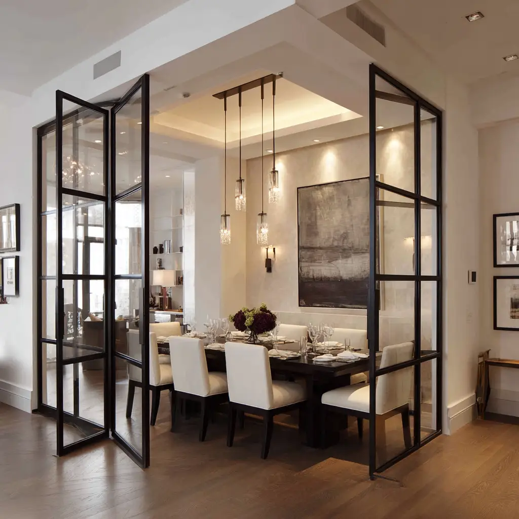 Glass Partition with Frames