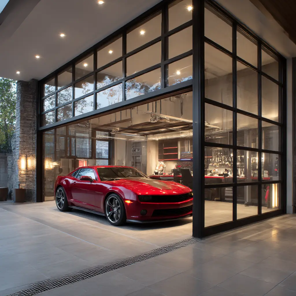 Glass Wall Garage