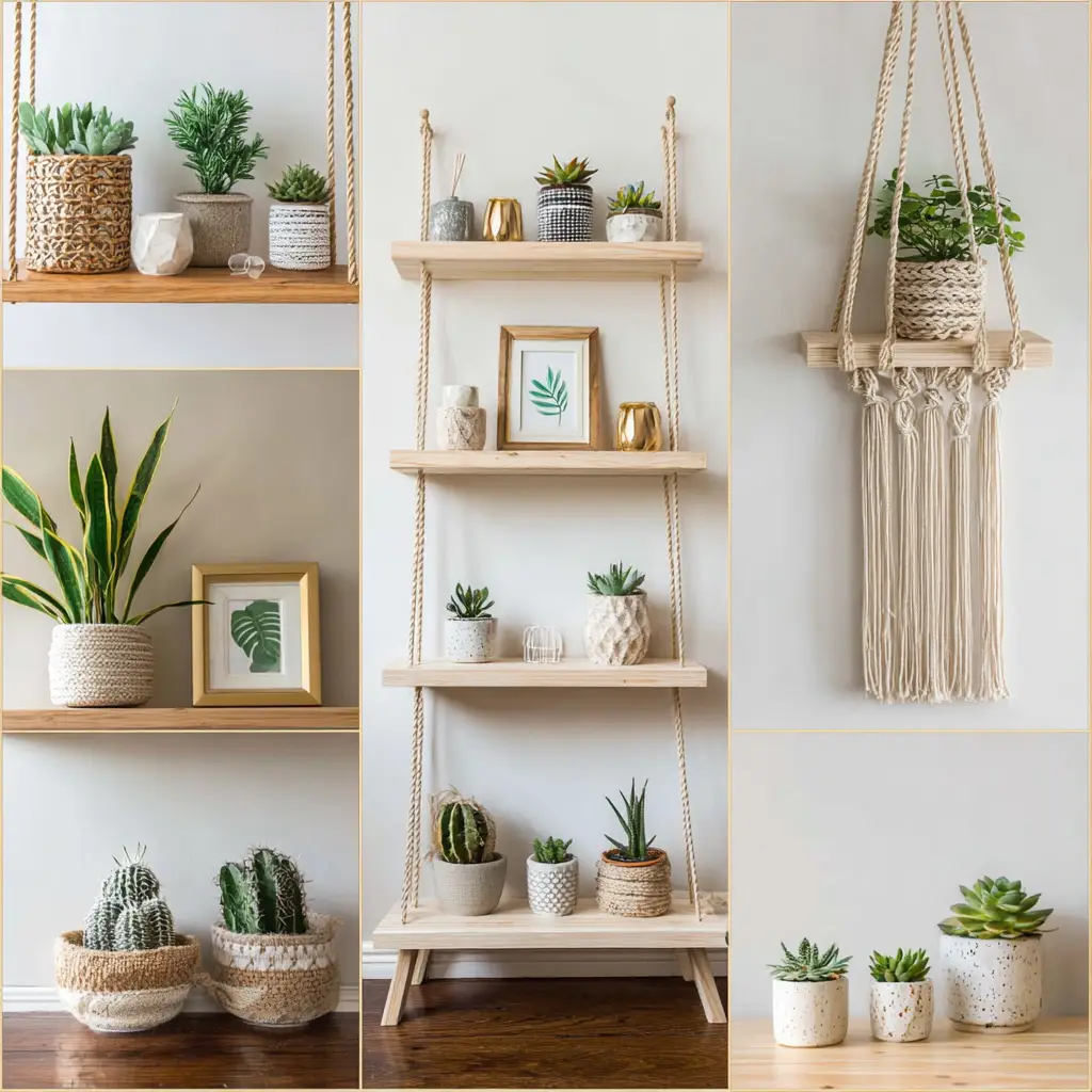 Hanging Rope Shelf