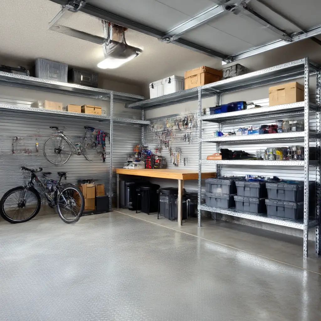 Heavy-Duty Metal Shelves