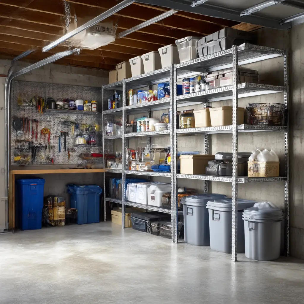 Heavy-Duty Metal Shelving Units