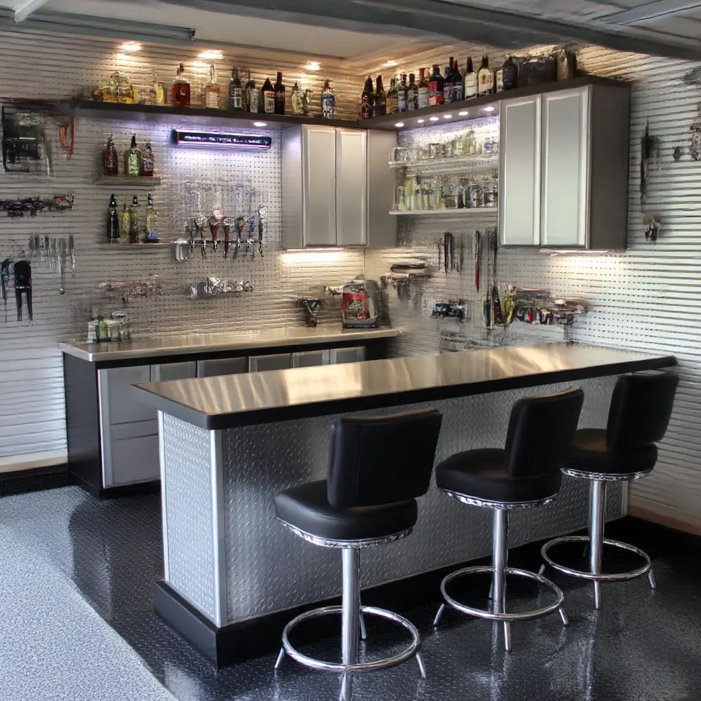 Home Bar Garage Setup