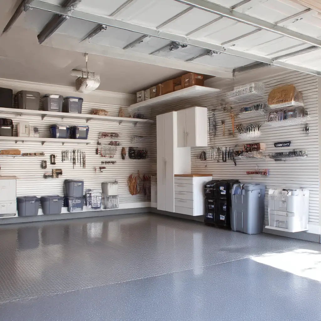 Hybrid ceiling and wall storage systems