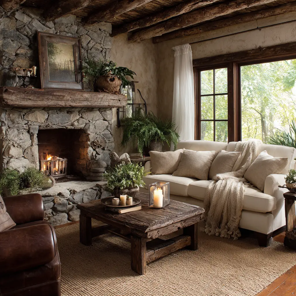 Incorporate rustic decor elements