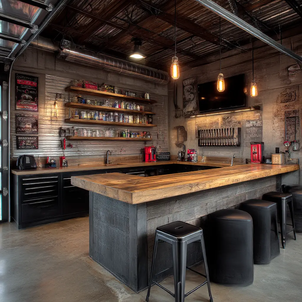 Industrial Garage Bar