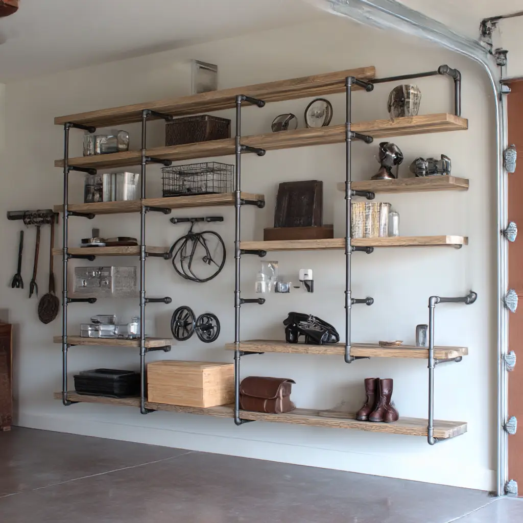 Industrial Pipe Shelving