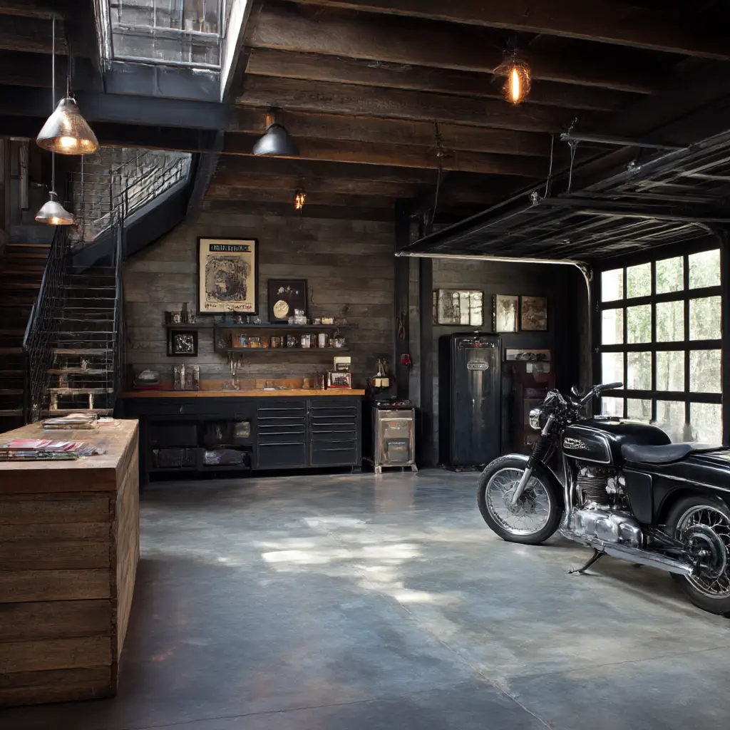Industrial Style Garage
