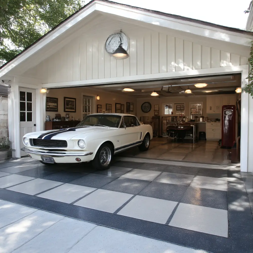 L-Shaped Garage Layout
