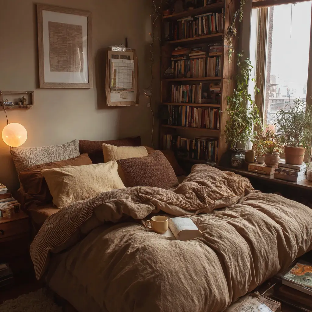 Layered Brown Bedding