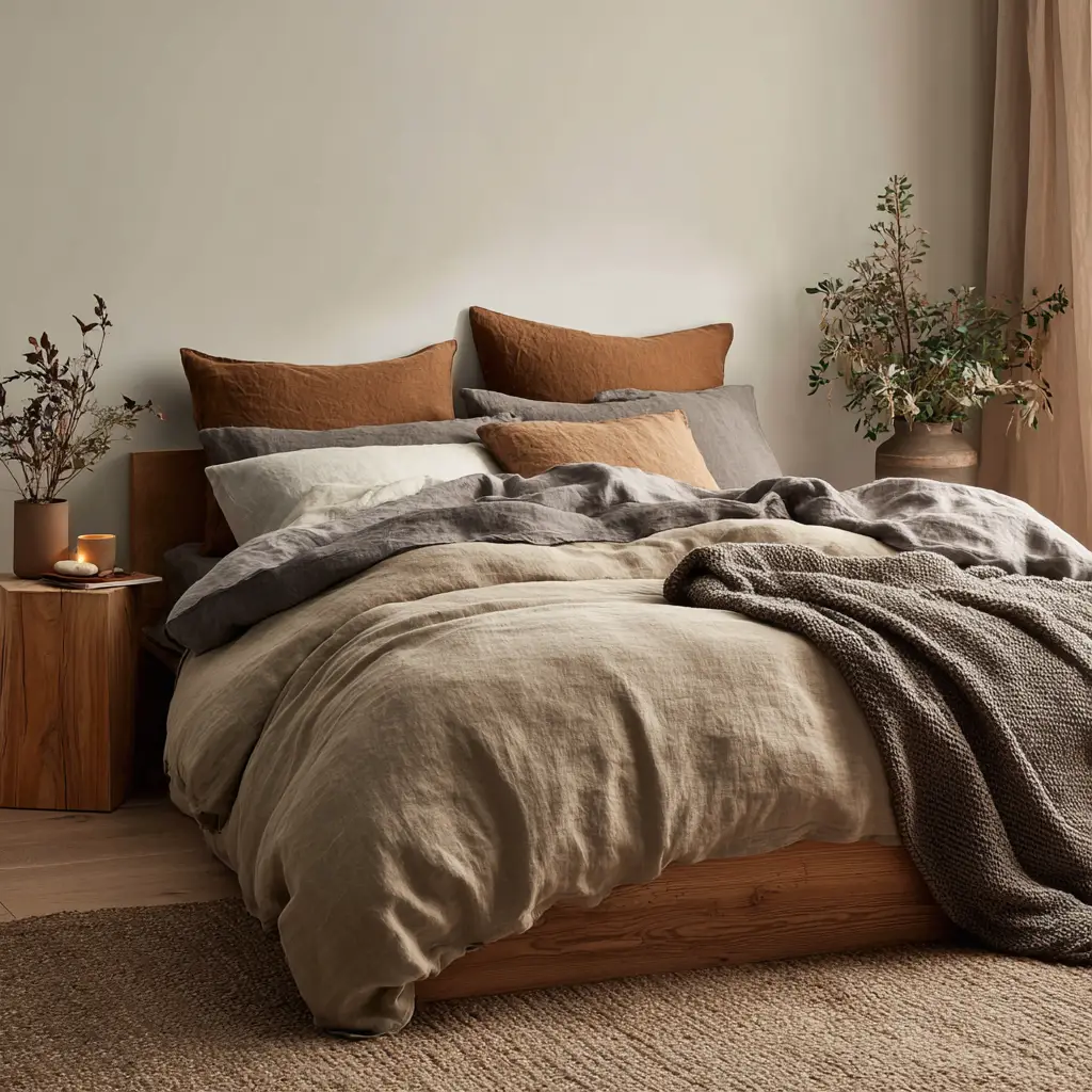 Linen Bedding Layers