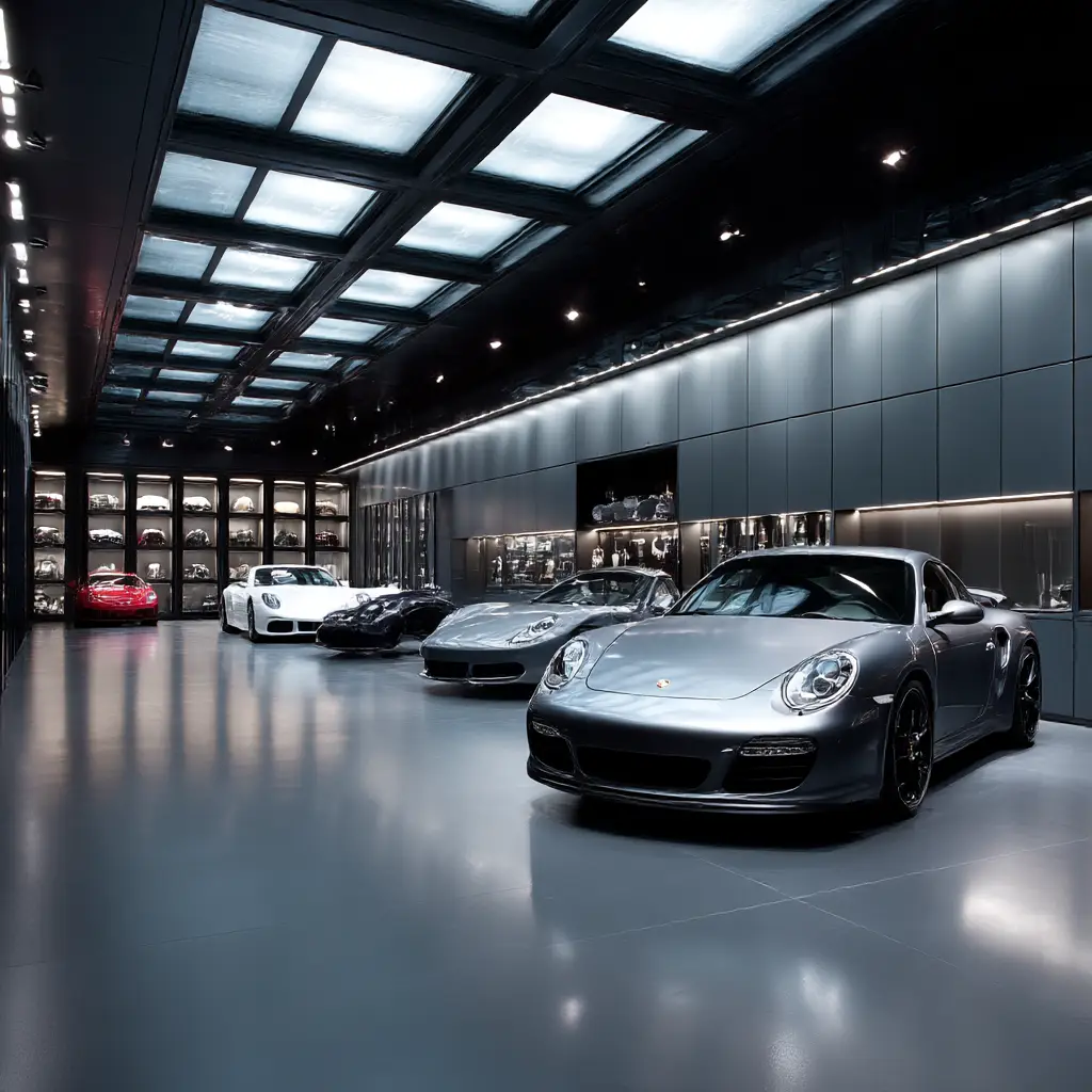 Luxury Car Showroom Garage