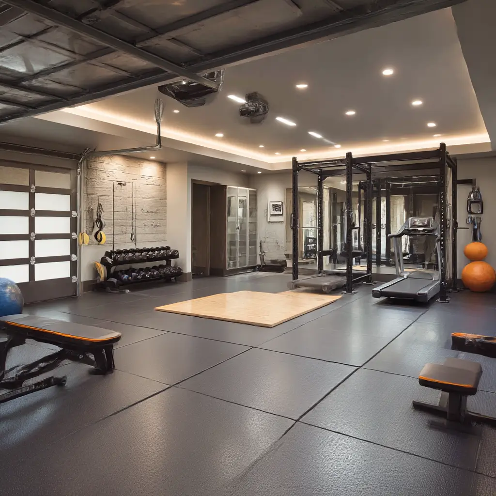 Luxury Garage Gym Layout