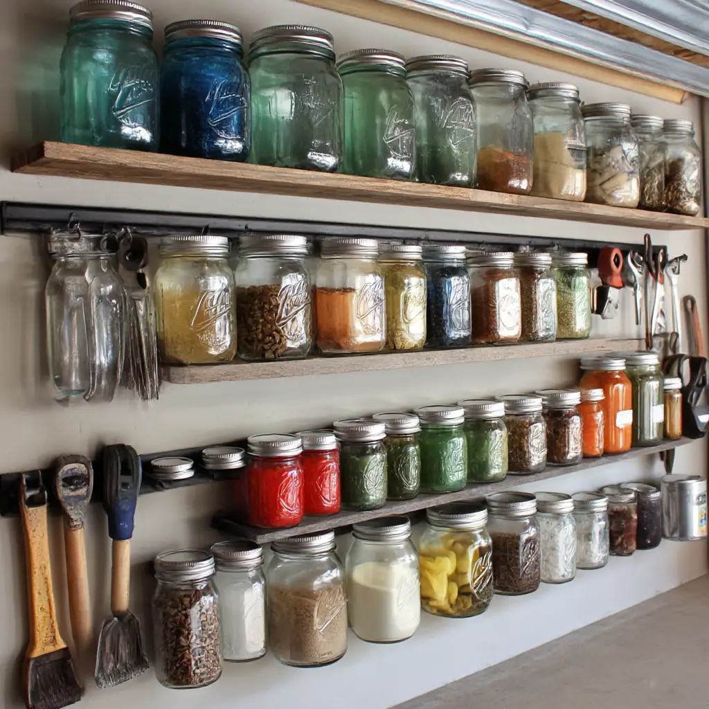 Mason jar organizers