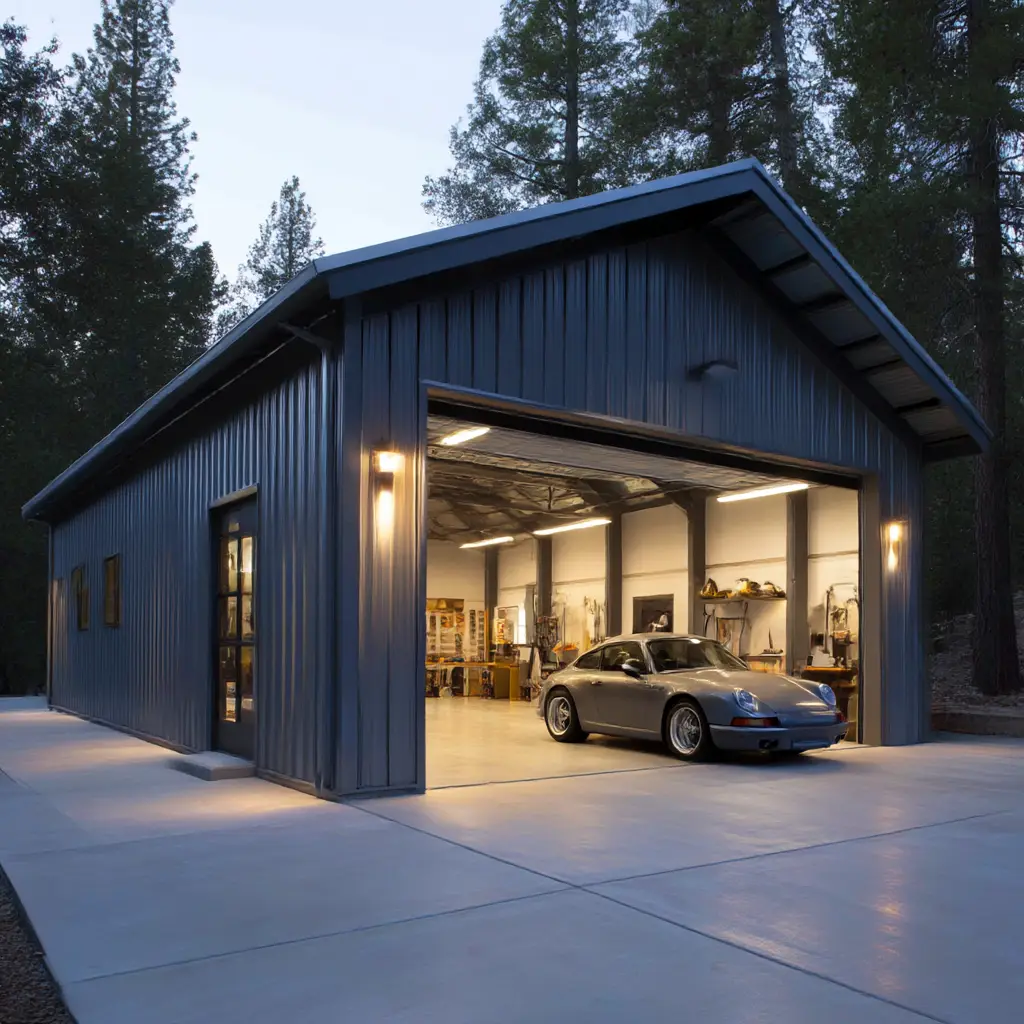 Metal Frame Garage