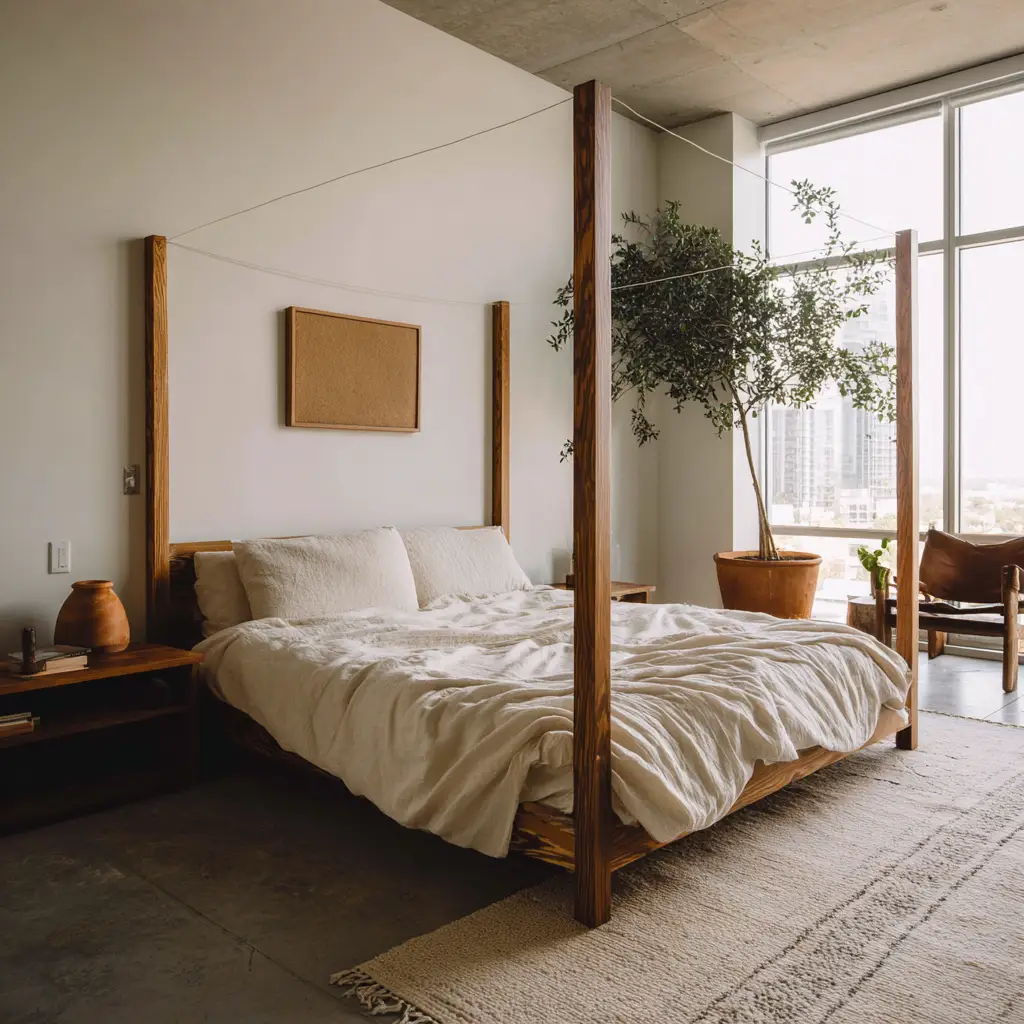 Minimalist Canopy Bed