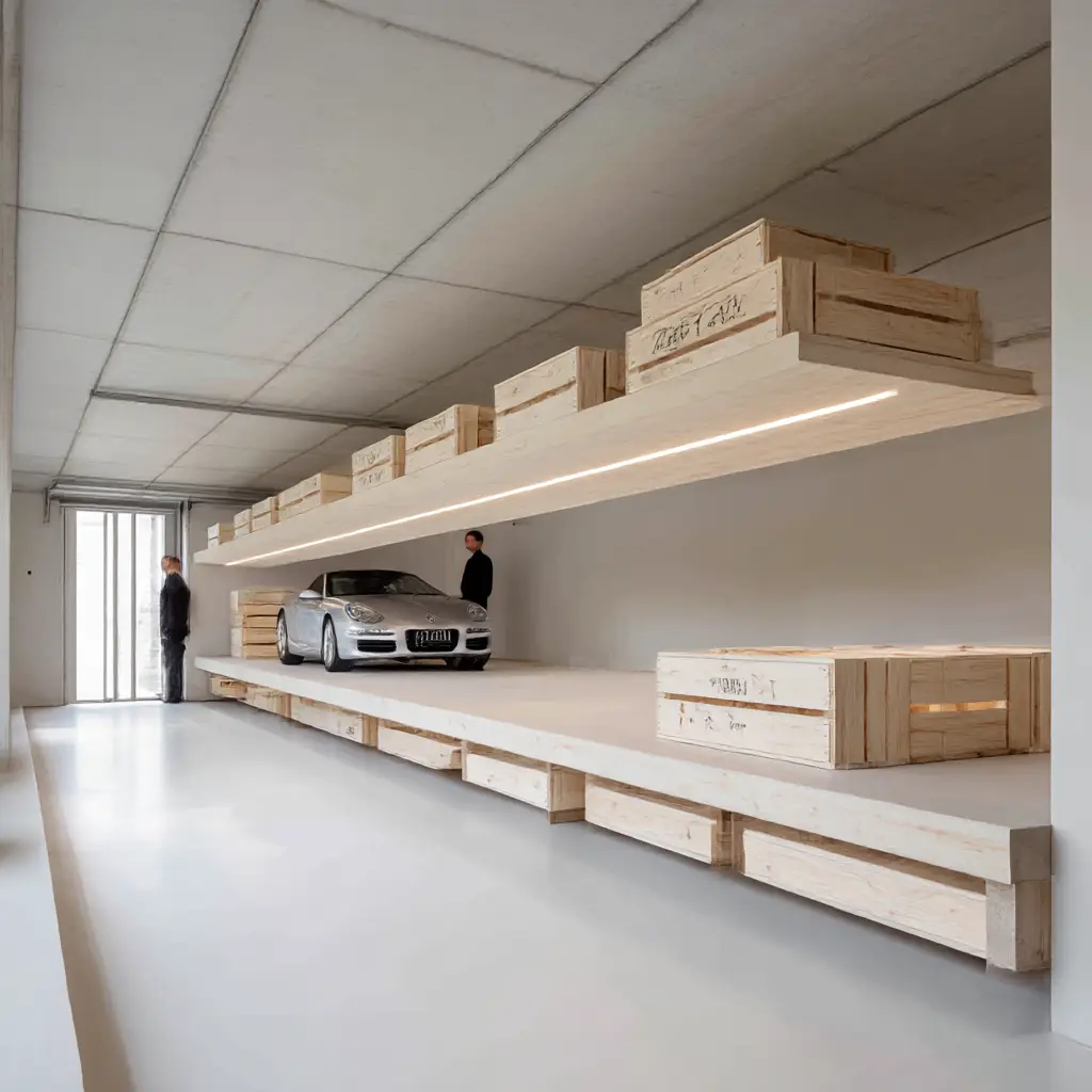 Minimalist Floating Crates