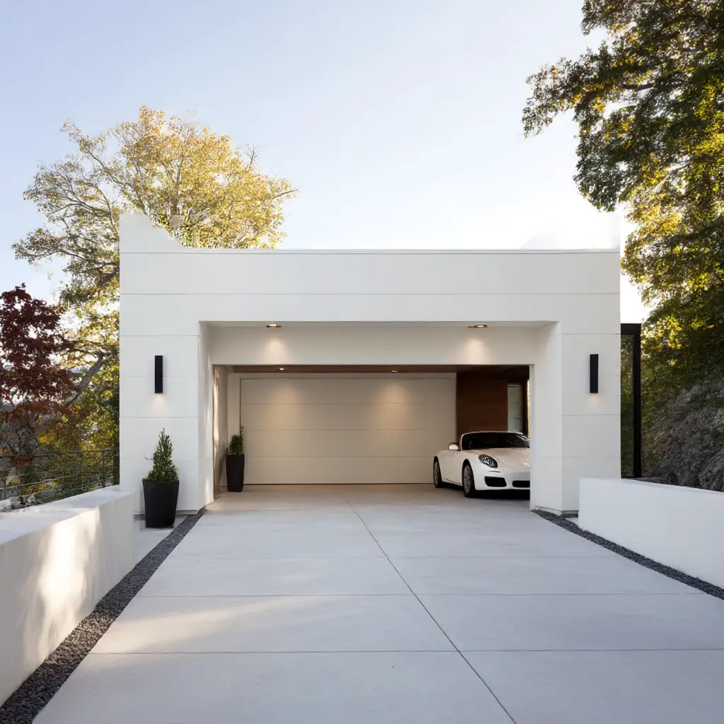 Minimalist White Exterior