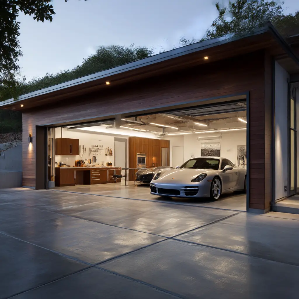 Modern Minimalist Garage