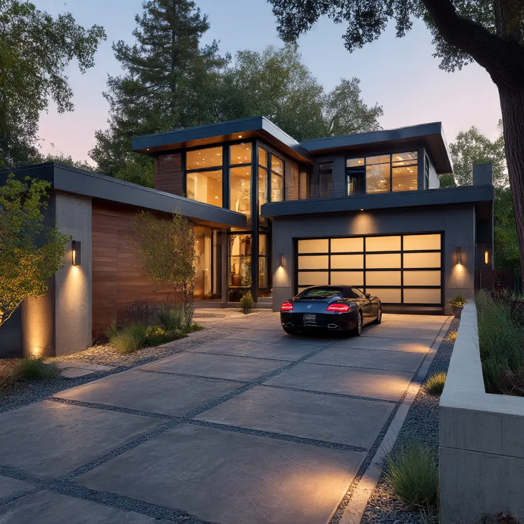 Modern Outdoor Driveway Connection