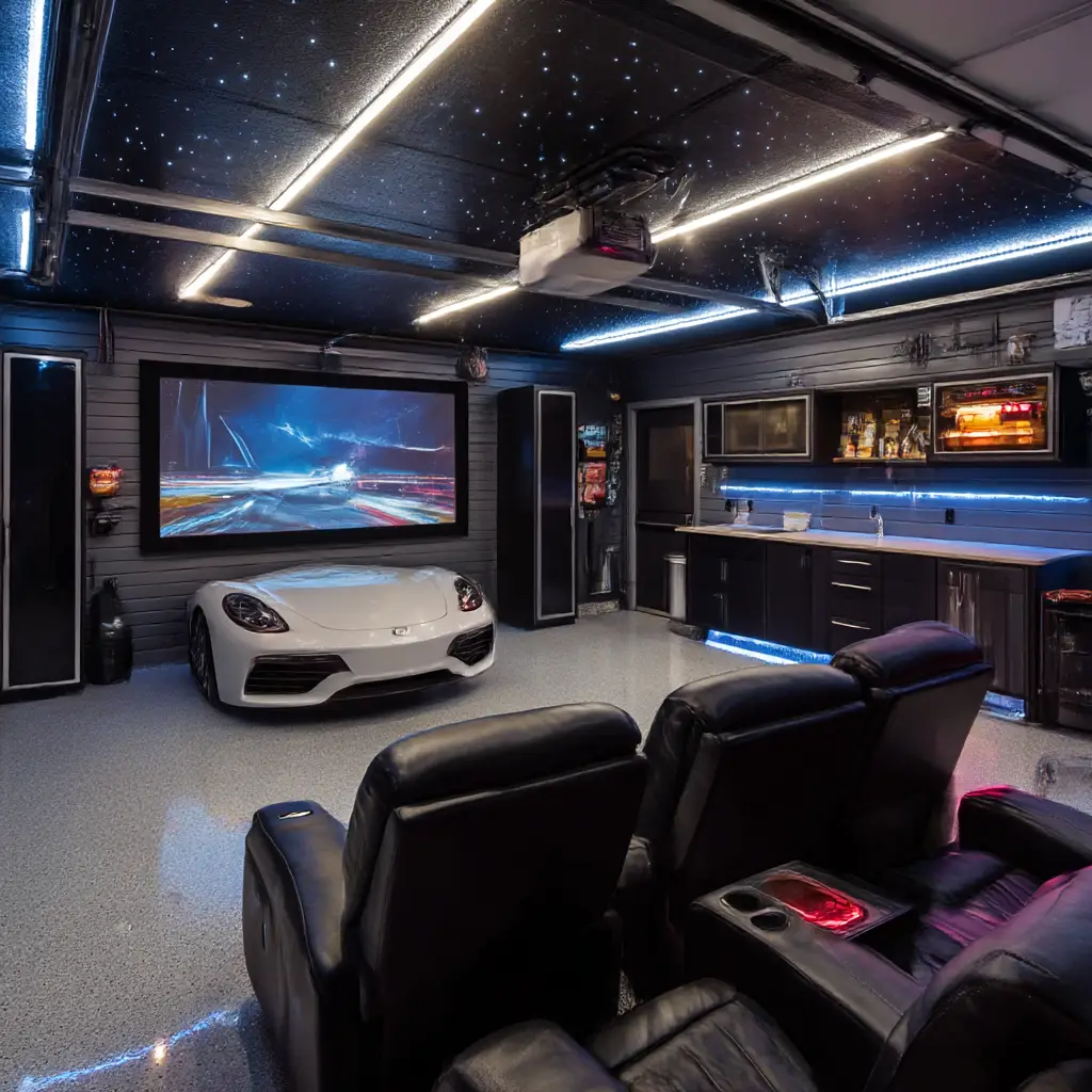 Movie Night Man Cave