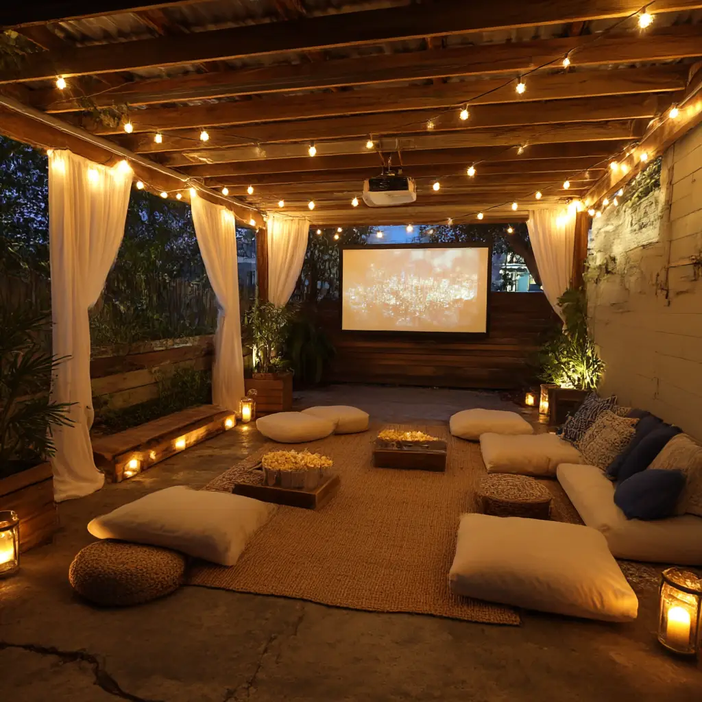 Movie Night Setup